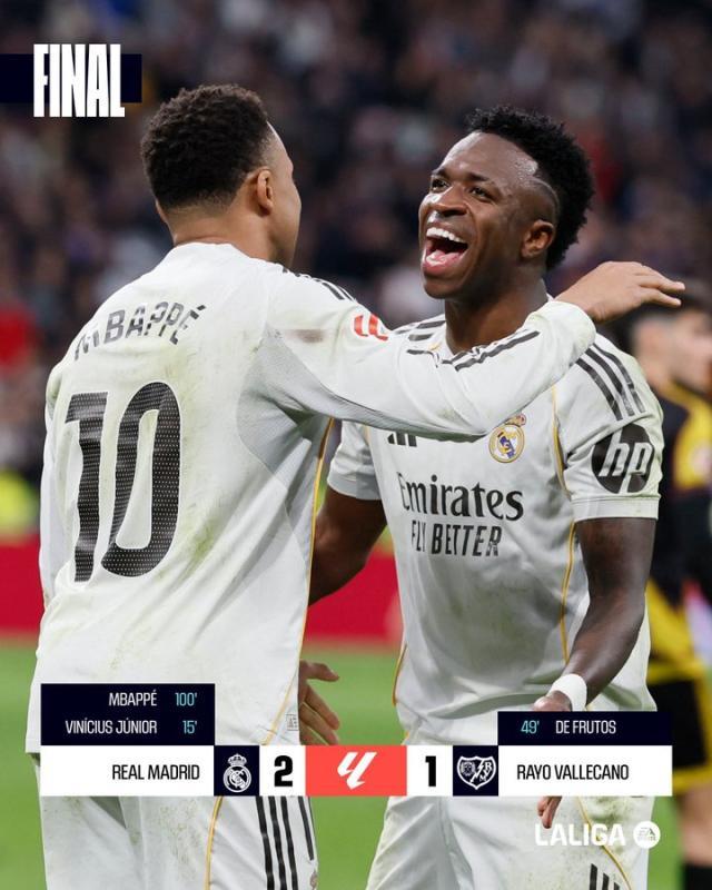 kaiyun-【西甲】熊皇破门姆皇点射 皇马2比1绝杀巴列卡诺!